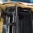 Brinly 42" Tow-Behind Lawn Sweeper in Hammered Finish with High-Velocity Brushes