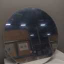 24 Inch Round LED Bathroom Mirror Backlit Anti-Fog 3 Colors Light Dimmable Wall Mounted Lighted Bathroom Vanity Mirror Smart Makeup Mirror with Touch Switch