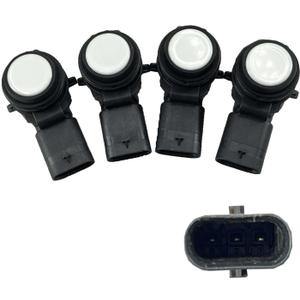 FainWan 4PCS 66209261587 White Bumper PDC Parking Sensor Compatible with F20 F22 F30 F31 F84 F80