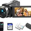 Video Camera Camcorder Ultra HD 2.7K 42MP Digital Cameras Recorder for YouTube TikTok 3 Inch 270 Degree Rotation Screen 18X Zoom Vlogging Camcorders with 2 Batteries Inculde 32GB SD Card (Black)