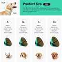 Soft Dog Cone for Large Dogs, Cone for Dogs to Stop Licking, Breathable Pet Surgery Collar Cone for Extra-Large Pets, Green XL
