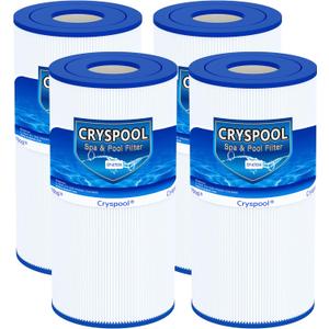 Cryspool 07034 Filter Compatible with CX470XRE, Swimclear C2020, PRC 50, 25200-0150S, C-7447, PA50SV, FC-1235, 450 Sq. Ft Pool Filter Cartridge, 4 Pack