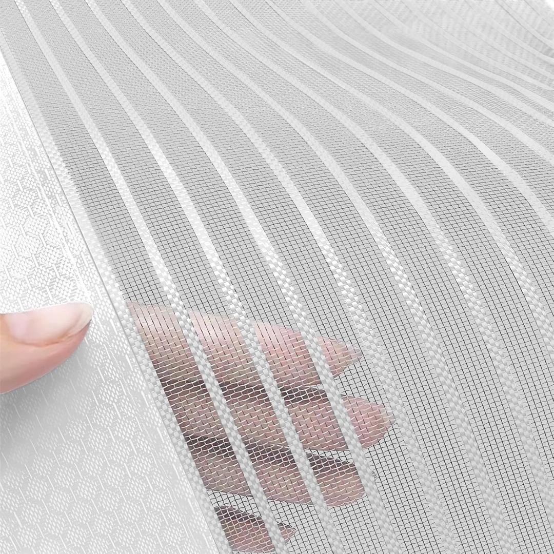 Heavy Duty Door Screen Magnetic Closure, LOVIGA Thickened Fiberglass Screen Door Mesh, Self Sealing, Tear Resistant, Easy Assemble, Fine Mesh Keep Bugs Out Fit Door Size 38 Inch X 82 Inch White