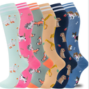 fenglaoda Compression Socks for Women Men Support Circulation Only5 Pairs Socks For Nurse, Travel, Flight