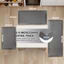 Tyrot Extra Thick Anti Fatigue Mat for Kitchen Floor, 20x32, Grey
