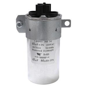 W11428524 W11162561 Motor Run Capacitor W10866238 45uF 50/60Hz 10000AFC Fits for Whirlpool Maytag W11175257 AP6981681 PS12745632 EAP12745632