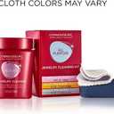 CONNOISSEURS All-Purpose Jewelry Cleaning Kit - Includes Delicate Jewelry Cleaner Solution and 2 Polishing Cloths