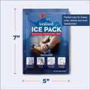 Sport Temp Instant Ice Cold Packs (7x 5) Disposable Ice Packs for Pain Relief, Swelling, Injuries, Toothaches, and Sprains Cold Therapy for Athletes, First Aid, Travel & Outdoor Use (8 Pack)