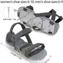 Lawn Aerator Shoes for Grass - Pre-Assembled Grass Aerator Shoes for Lawn - Soil Yard Aerator Tool for Aerating Patio Garden, Gray, Medium Size