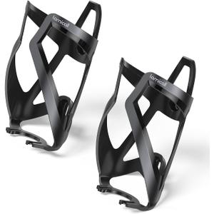 Lamicall 2 Pack Bike Water Bottle Holder - 1.2 Oz Ultralight & Sturdy Bike Cup Holder, Bicycle Drink Cage, Cycling Bike Water Bottle Cage with Screw Tool, for 2.75-3.94" Diameter Bottles