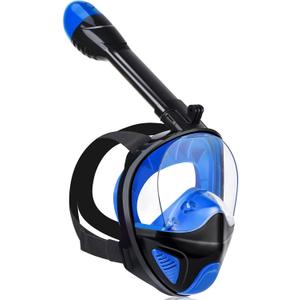 ANSUN Snorkel Mask Full Face, Snorkeling Gear for Adults with Latest Safety Breathing System and Dry Top System, 180 Panoramic View Snorkeling Mask with Silicone Anti-Fog Anti-Leak (Large-X-Large)