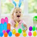 200 PCS Fillable Plastic Easter Eggs with 6 Golden Eggs, 2.4 Inch Empty Colorful Eggs for Kids Boys Girls Easter Hunt Party Supplies Classroom Rewards Basket Stuffers Easter Party Favors