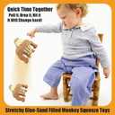 Squishy Monkey Toy,Stretch Stress Gorilla Toy,Soft Latex Monkeys Soft Squeeze Doll Toys for Relief,Stretchable Toy,Novelty Birthday Gifts for Kids Boys Girls