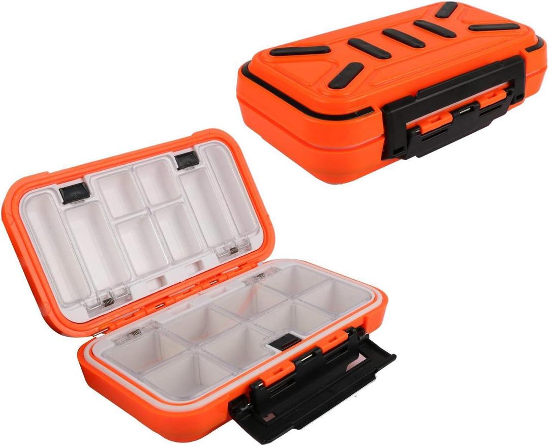 Fishing Lure Boxes, Waterproof Portable Tackle Box Organizer With Storing Tackle Set Plastic Storage - Mini Utility Lures Fishing Box, Small Organizer Box (Storage-O-M)