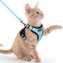 rabbitgoo Cat Harness and Leash for Walking, Escape Proof Soft Adjustable Vest Harnesses for Cats, Easy Control Breathable Reflective Strips Jacket, Pink, XXS