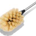 Water Bottle Cleaning Brush with 2 Replaceable Heads, Compatible with Sport Bottles, Tumblers, Mugs, Wine Decanters, Glassware, Round, 1 Pack (13 in)