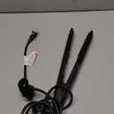 Hair Straightener 1 Inch Flat Iron and Curler 2 in 1, 15s Fast Heating, Professional Titanium Ceramic Ionic Dual Voltage Straighteners for All Hair Types (Black)