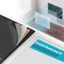 Sound Deadening Kit for Vent, 2 Pcs Enhanced Sound Deadening Mats & 10" 14" Mesh Vent Covers, Multiple Layer Sound Deadener & AC Vent Covers for Vibration Dampening and Noise Reduction