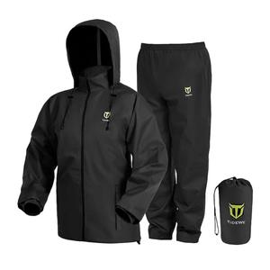 TIDEWE Rain Suit, Waterproof Breathable Lightweight 2 Pieces Rainwear, Size: XL