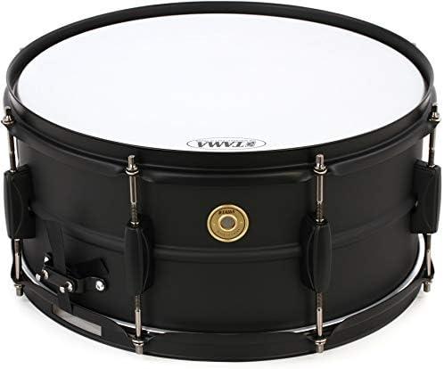 Tama Steel Snare Drum - 6.5 Inches X 14 Inches - White Red