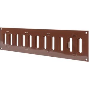 Repa Market 16" x 4" Inch (Outer Dimensions) Brown Adjustable Air Vent Cover - Indoor Outdoor Metal Grille - Heating, Cooling, Ventilation for Home Garage Shed - Open and Close Register (15.72 x 3.93)