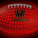 Glow in The Dark Football, Light Up Fooball, LED Leather Football with Air Pump, Perfect for Evening Play, Camping and Beach Fun, Size 6 (Brown)