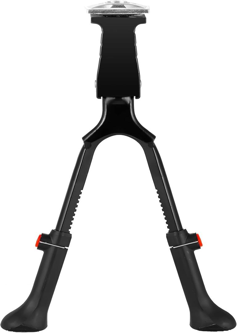 Adjustable Bike Kickstand with Double Legs - Aluminum Alloy Bicycle Kick Stands for 22-26 Inch Adult Bike, Road Bikes and Electric Bike
