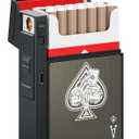 Cigarette Case with Lighter, Cigarette Case King Size for Men Women, Ace of Spades