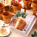 9 Pcs Christmas Teacher Appreciation Gifts for Women Gardener Coffee Mug with Shovel Spoon Plant Lover Cup Thank You Gift for Graduation End of Year Birthday Party Favor(Classic)