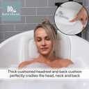 Bath Pillow for Tub, Full Body Bathtub Pillow and Mat for Head, Neck and Back Support, Relaxing Spa Cushion Head Rest and Mat for Tub Jacuzzi, Luxury Bathtub Accessories for Women and Men Quick Drying