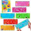 Squishy Sensory Fidget Autism Toys for Kids: Sensory Toys for Sepcial Need 6 Pack Maze - Quiet Fidget Sensory Filled Goo for Calming Down Classroom, Adult Office,Travel Essentials,Easter Gifts for Kid