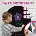 Arch Magnetic Wall Decal - 40" x 18" Matte Finish Chalkboard Sticker for Wall - Magnetic Board for Playroom, Home Classroom(Black)