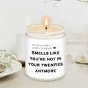 Homsolver 30th Birthday Candle Gifts for Women Men, Happy 30th Birthday Decorations Gift for Her Him, Funny 30 Years Old Gifts Ideas- Lavender Candles