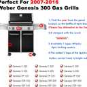 7566 Griddle Replacement Parts for Weber Genesis 300 Griddle Insert E-310 E-330 S-310 S-330 EP-310 EP-330 CEP-310 E-320 S-320 EP-320 Cast Iron Cooking Pan Plate Gas Grill Parts Accessories