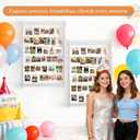 Collage Picture Frame,Photo Display Board with Clips,Hanging Pictures Frames Photos Wall Decor for Wedding Graduation Party Birthday Greeting Letter Christmas Cards Holder Organizer,39 inch(White)