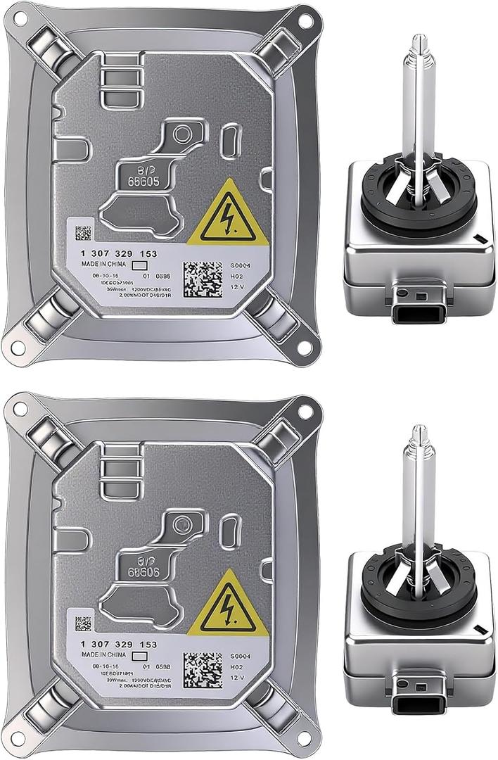 2PCS HID Ballast Bulb Kit, Compatible for 2006-2016 Cadillac DTS, BMW 328i 335i M3 X3 X5 E90 E92 E93, Mini Cooper, Audi TT R8 - Xenon Headlight Ballast Module Replacement OE 25806714