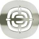 Westbrass Brass Snap-In Shower Strainer Grid, Polished Nickel, D316-05