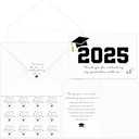 50 Sets 2025 Graduation Thank You Cards with Envelopes and Stickers 2025 Graduation Thank You Notes College Greeting Card for Guest Family Teacher Classmate(Black)