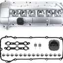MITZONE Upgrade Aluminum Valve Cover Compatible with 2002-2006 BMW X5 X3 530i 525i 325i 325ci 325xi 330i 330xi 330Ci z4 Replace 11127512839