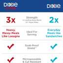 Dixie Large Paper Plates, 10 Inch, 150 Count, 2X Stronger*, Microwave-Safe, Soak-Proof, Cut Resistant, Disposable Plates For Everyday Breakfast, Lunch, & Dinner Meals