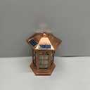 Solar Outdoor Waterproof Hanging Lantern, Yard Decorative Solar Lights PVC Upgrade 3 LED Flickering Flameless Candle Decorative Lights for Garden(Garden Candle)