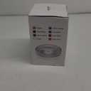 Modern Clear Coaster Set of 5- Glass Coasters for Drinks Crystal Coasters Round Cup Coasters Coffee Table Decor for Office, Kitchen, Bar, Dining Room, Living Room, Patio(Amber)