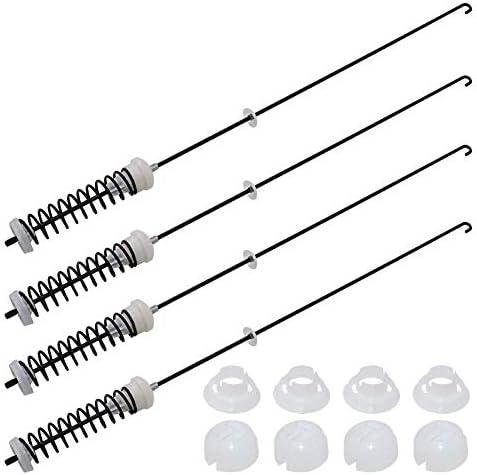 Upgraded W10780045 Washer Suspension Rods Kit 4 Pcs - Washer Parts for Whirlpool Kenmore Amana Models wtw4800bq1 suspension rods ntw4516fw2, 11020102310, ntw4516fw0, w10821951 etc.