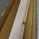 LazBlinds Manual Roll-up Bamboo Blinds, 37" W x 72" H, Star-Off White