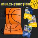 Basketball Card Binder, 9 Pocket Zipper Sports card binder, 720 Double Sided Pocket Waterproof Album, Basketball Cards Display Holder, Expandable, For Gaming Cards, Yugioh, MTG and Other TCG (Orange)