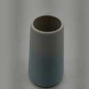 Ceramic Vases, Blue White vase for Home Decor, Minimalist Vase, Modern Home Decor, Dried Flower Vase, Shelf Decor Bathroom, Kitchen, Living Room Centerpieces. (White Cyan)