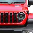 JeCar Grill Inserts for 2024+ Jeep Wrangler JL Grille Cover Trim Accessories (7pcs Red)