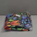 Mexican Flowers Birds Half Round Door Mat,Indoor Entrance Rug, Semi Circular Area Rug, Kitchen Floor Mats Non Slip Absorbent Doormats,Laundry Room Rug 24"x 36"