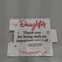 Funny Daughter Gifts for Birthday Christmas from Mom Dad, Xmas Stocking Stuffers Daughter Gifts from Mother Father, I Love You Daughter Present Desk Plaque Decorations Signs