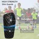 ZMD Soccer Shin Guards, Shin Pads Set for Men Women Youth Protective Soccer Equipment for Football Outdoor Games